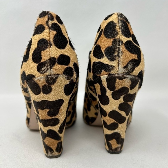OFFICE LONDON Animal Print Fur Heel Booties Women’s Size 37 - Picture 8 of 12